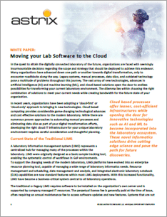 Moving your Lab Software to the Cloud