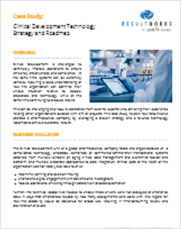 Case Study: Clinical Development Technology Strategy and Roadmap