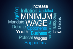 minimum wage word map